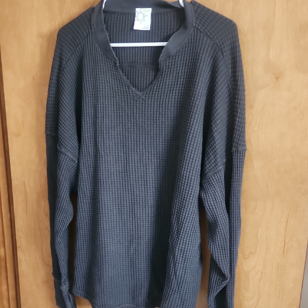 Offline By Aerie Waffle Shirt With Thumbholes